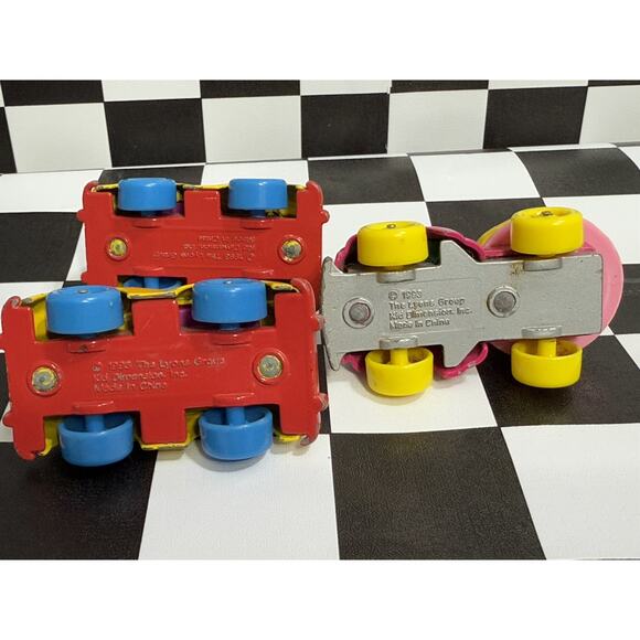 Barney the Dinosaur Baby Bop & Barney Diecast Cake Car Lyons Group 1993 Lot of 3 - Picture 7 of 7